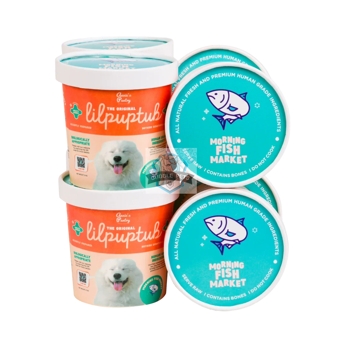 Annie's Pantry LilPupTubs Raw Dog Food (Morning Fish Market)