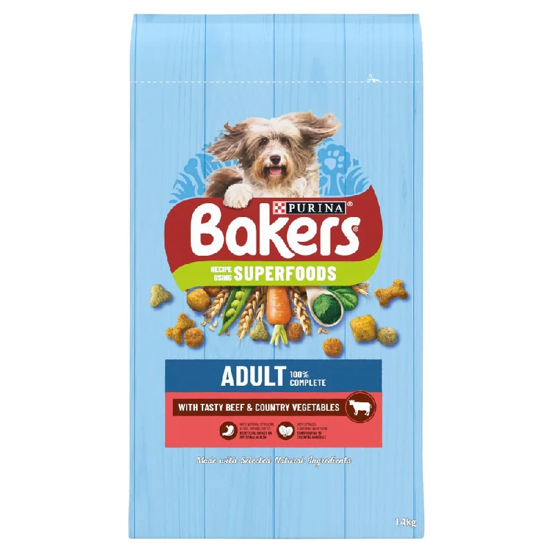 Bakers Adult Dog with Beef 14kg