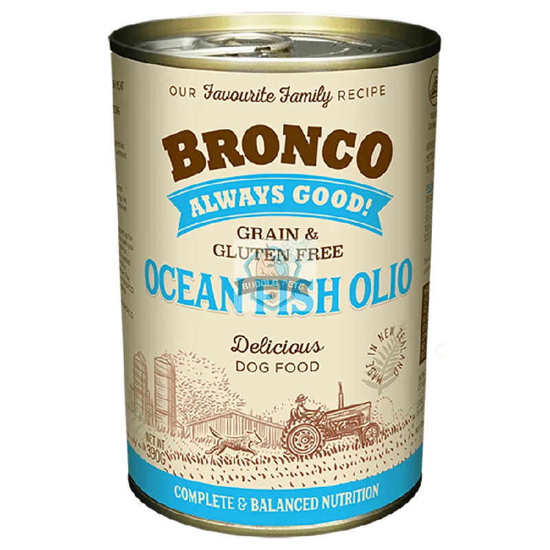 Bronco Ocean Fish Olio Grain-Free Canned Dog Food