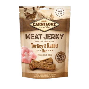 Carnilove Jerky Turkey & Rabbit Dog Treat 100g