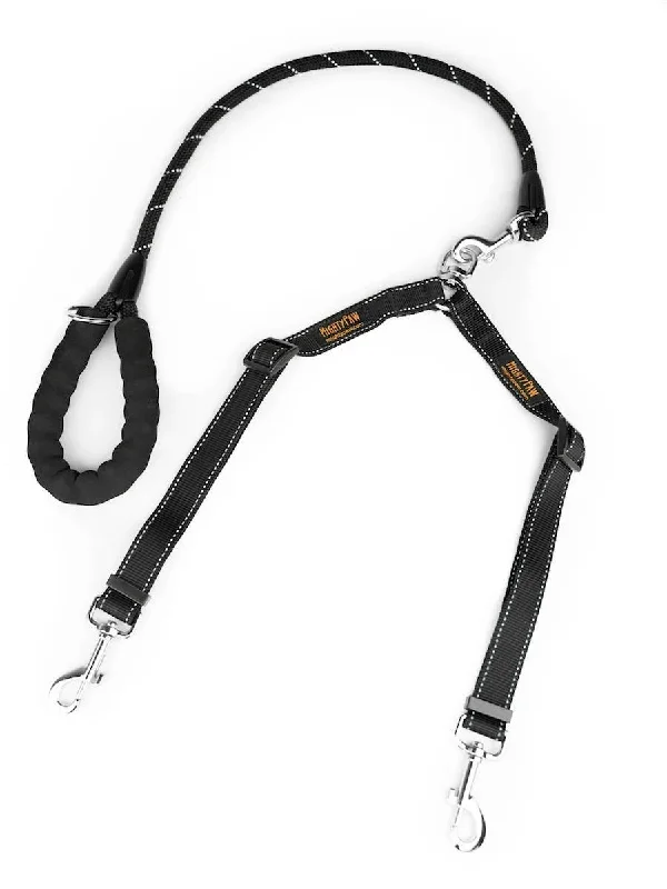 Double Dog Leash - Rope Handle