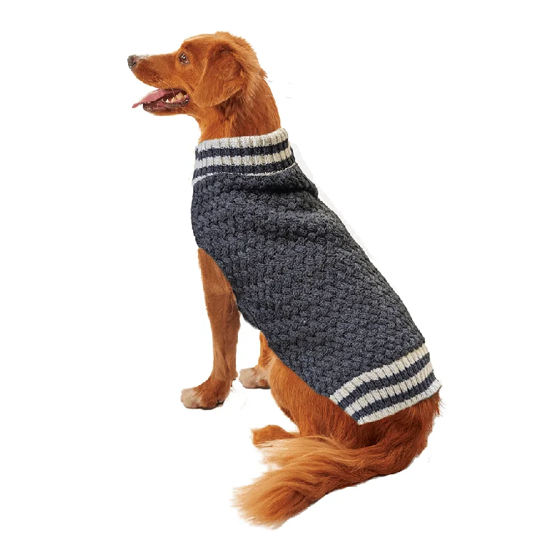 Fashion Pet by Ethical Waffle Knit Gray Sweater