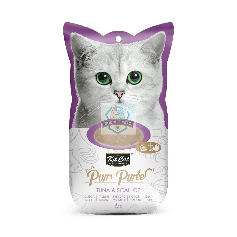 Kit Cat Pure Puree Tuna And Scallop Cat Food