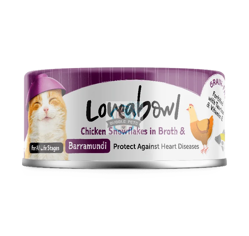 Loveabowl Chicken & Tuna in Broth Wet Cat Food 70g (Chicken & Barramundi)