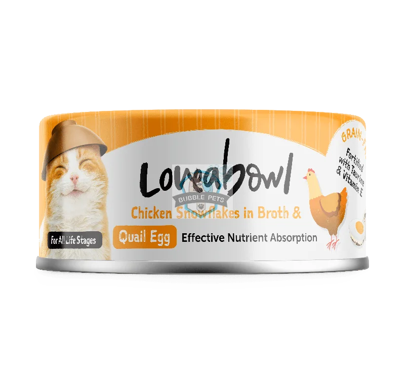 Loveabowl Chicken & Tuna in Broth Wet Cat Food 70g (Chicken & Quail Egg)