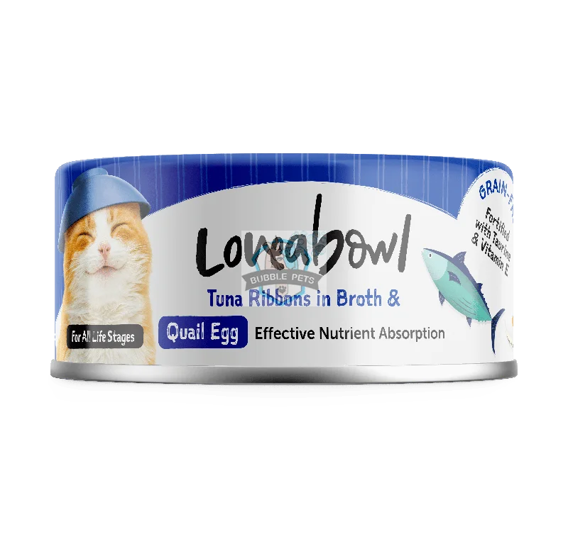 Loveabowl Chicken & Tuna in Broth Wet Cat Food 70g (Tuna & Quail Egg)