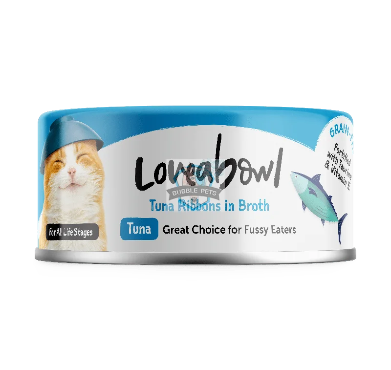 Loveabowl Chicken & Tuna in Broth Wet Cat Food 70g (Tuna Ribbons)