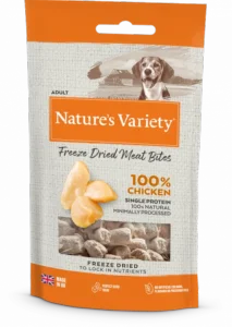 Natures Variety Freeze Dried Meat Bites Chicken 20g