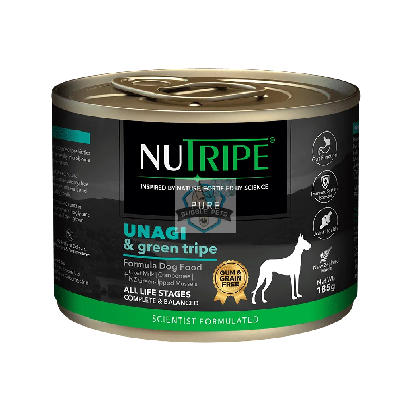 Nutripe Pure Unagi & Green Tripe Canned Dog Food (Gum-Free)