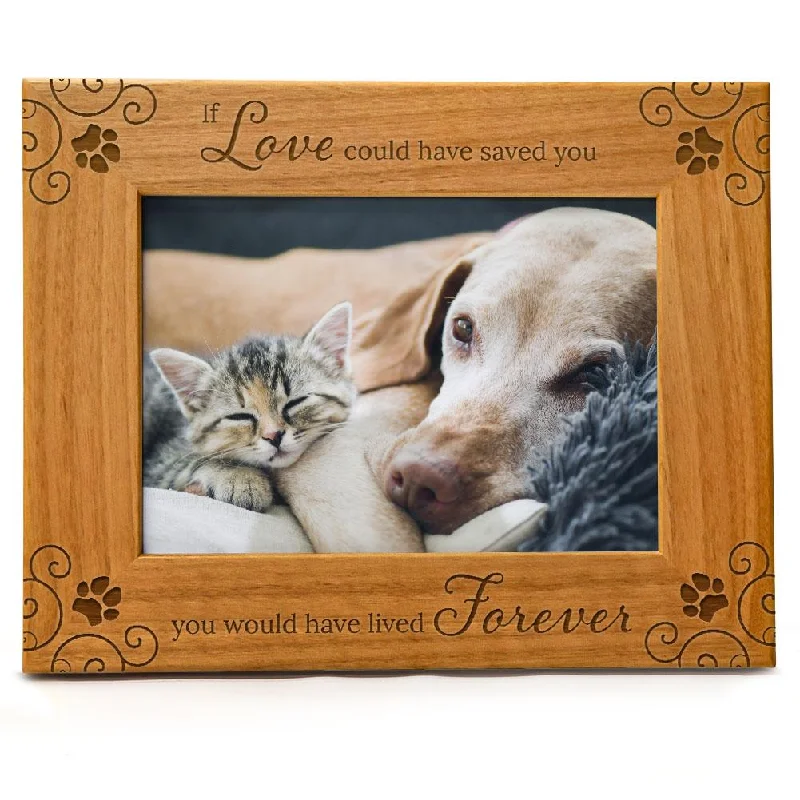 Pet Memorial Picture Frame | Fits 5x7 Horizontal Portrait