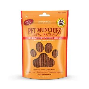 Pet Munchies Duck and Sweet Potato Sticks 90g