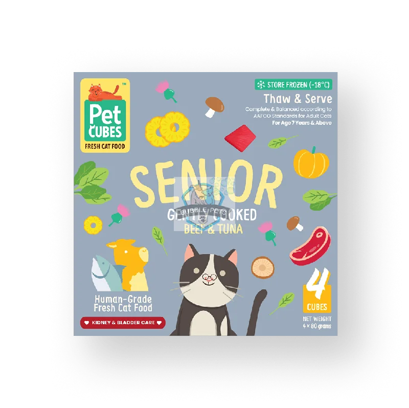 PetCubes Senior Cat Gently Cooked - Beef & Tuna