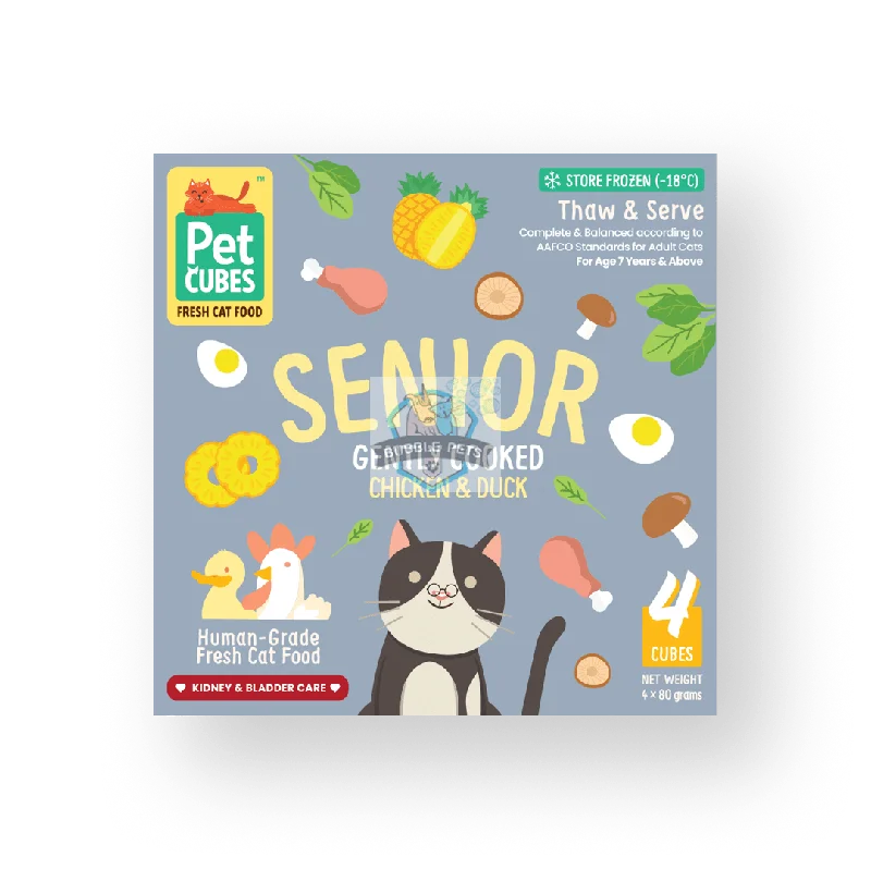 PetCubes Senior Cat Gently Cooked - Chicken & Duck