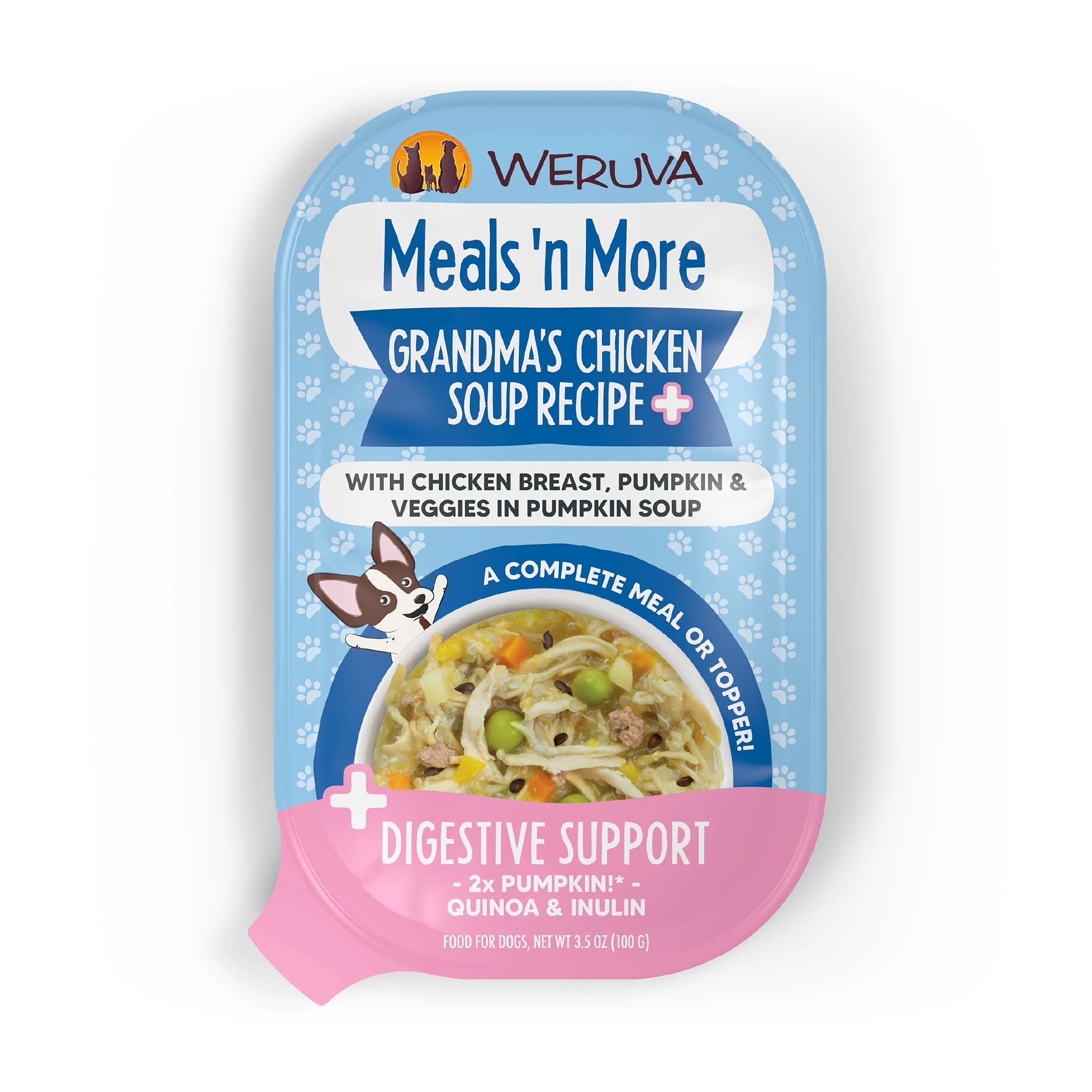 Weruva Meals 'n More  Grandma's Chicken Soup Recipe Plus with Chicken Breast, Pumpkin & Veggies in Pumpkin Soup