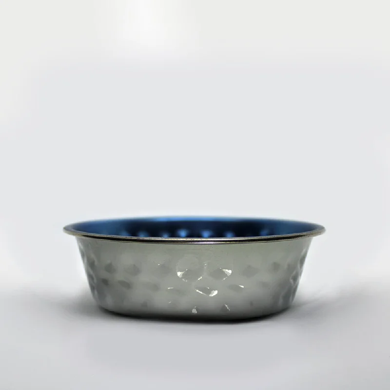 Baxter & Bella™ Hammered Bowl - Metallic Blue & Grey