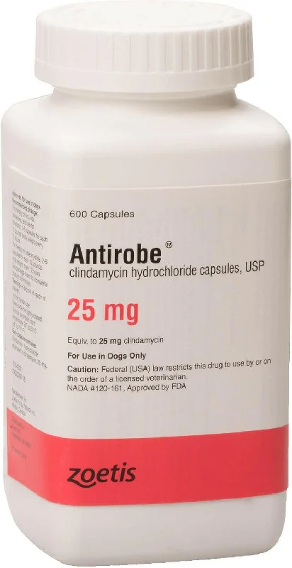 Antirobe (clindamycin hydrochloride) Capsules, 25mg