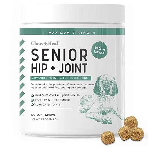 Chew + Heal Senior Hip And Joint Supplement For Dogs