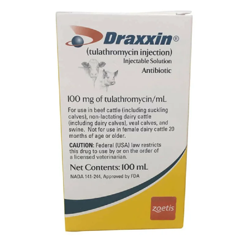 Draxxin (tulathromycin) Injection 100mg/ml