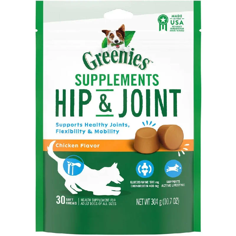 Greenies Hip & Joint Chicken Flavor Supplements for Dogs (30 ct)