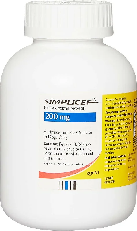 Simplicef (cefpodoxime proxetil) Tablets, 200 mg