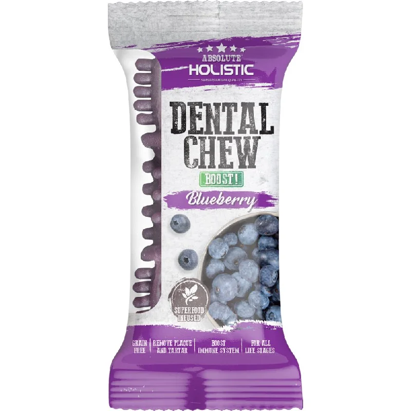 12 FOR $12: Absolute Holistic Boost Blueberry Grain-Free Dental Dog Chew 25g