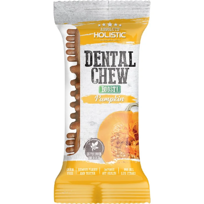 12 FOR $12: Absolute Holistic Boost Pumpkin Grain-Free Dental Dog Chew 25g