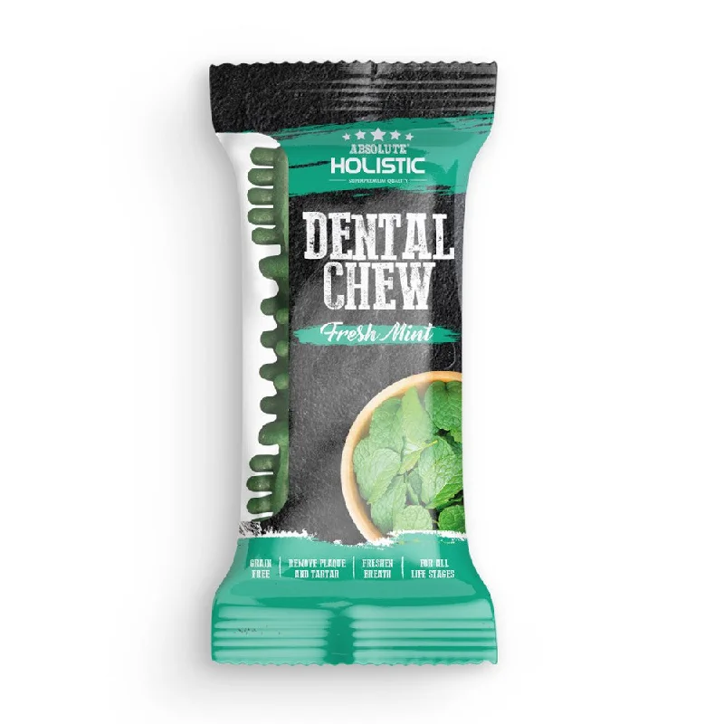 12 FOR $12: Absolute Holistic Mint Grain-Free Dental Dog Chew Treat 25g