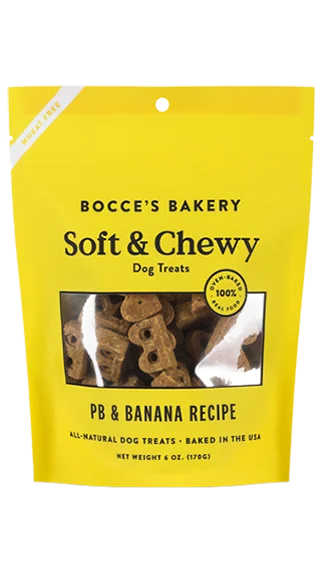 Bocce's Bakery Soft & Chewy Treats: PB & Banana Recipe