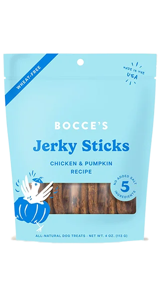 Bocce's Bakery Grazers Jerky Sticks: Chicken & Pumpkin