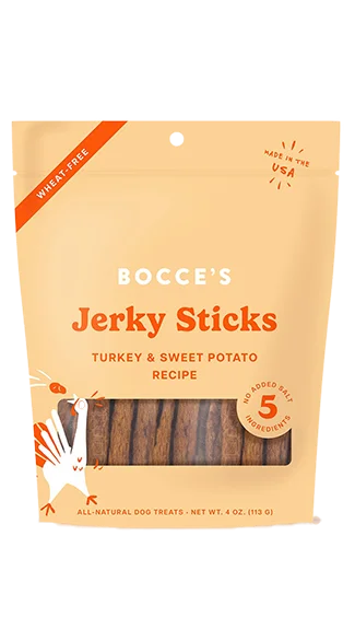 Bocce's Bakery Grazers Jerky Sticks: Turkey & Sweet Potato