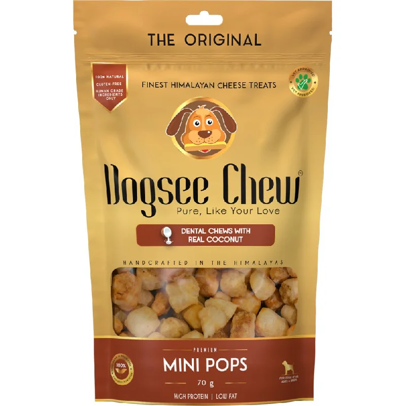 Dogsee Chew Mini Pops Himalayan Cheese Coconut Grain-Free Dog Treats 70g