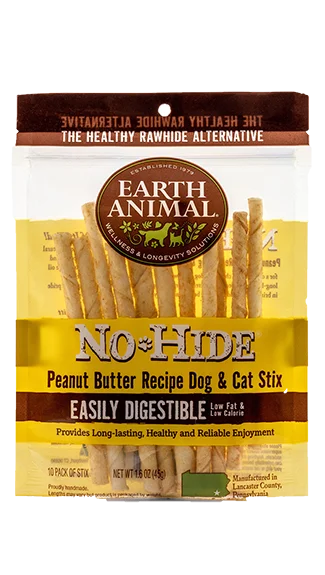 Earth Animal No Hide Stix: Peanut Butter