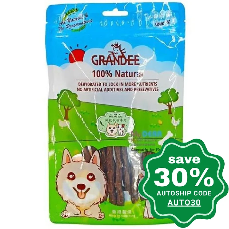 Grandee - Air-dried Treats For Dogs & Cats - Beef & Okra - 50G