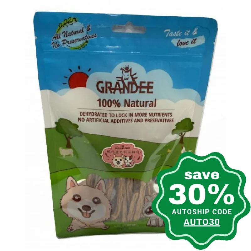 Grandee - Air-dried Treats For Dogs & Cats - Chicken With Asparagus & Okra - 50G