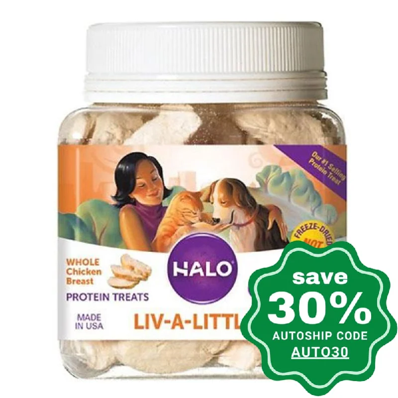 Halo - Live-A-Littles Freeze-Dried Dogs & Cats Treats - 100% Whole Chicken Breast - 2.2oz