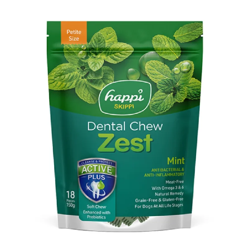 Happi Skippi (Doggy) Zest Petite Mint Dental Dog Chew 150g