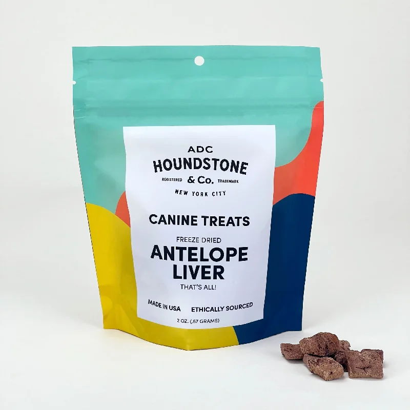 Antelope Liver Freeze-Dried Dog Treats, 2 oz bag - All-Natural & Ethically Sourced, Made in USA