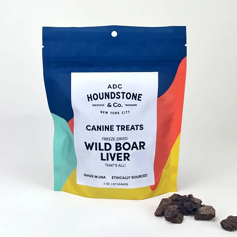 Wild Boar Liver Freeze-Dried Dog Treats, 2 oz Bag - All-Natural & Ethically Sourced, Made in USA