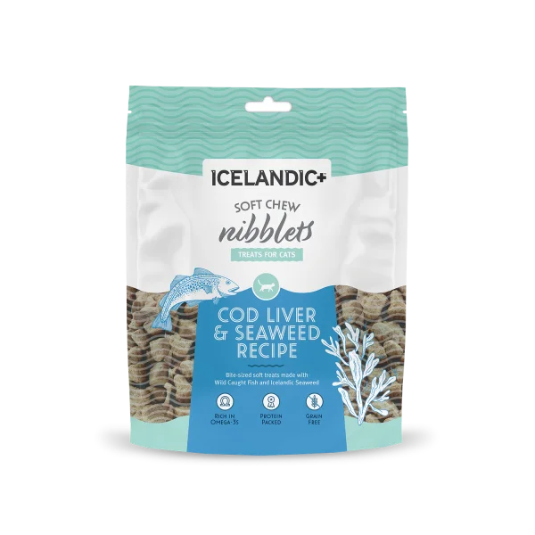 Icelandic+ Cat Nibblets Cod Liver & Seaweed 2.25 oz *Clearance*