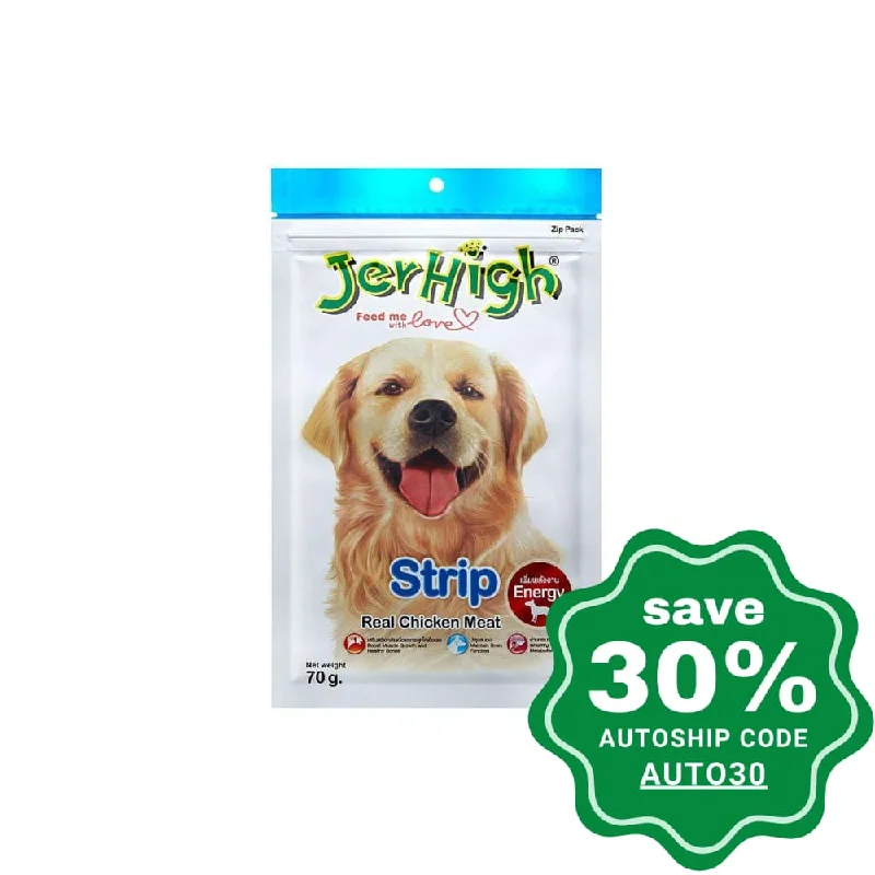 Jerhigh - Dry Dog Treats - Real Chicken Strip - 70G