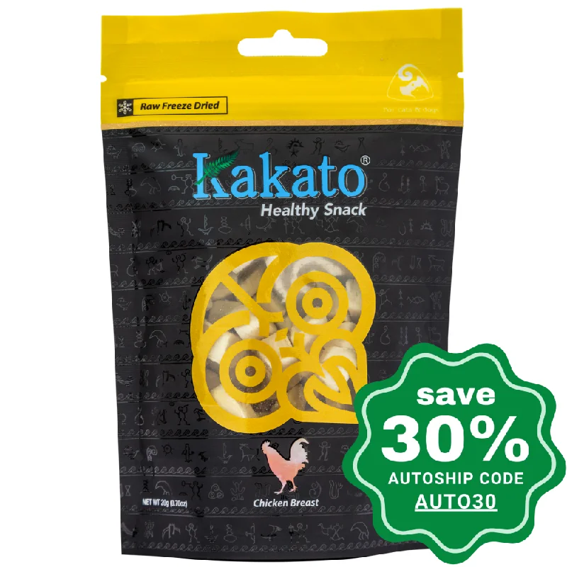 Kakato - Freeze Dried Snacks for Dogs & Cats - Chicken Breast - 20g