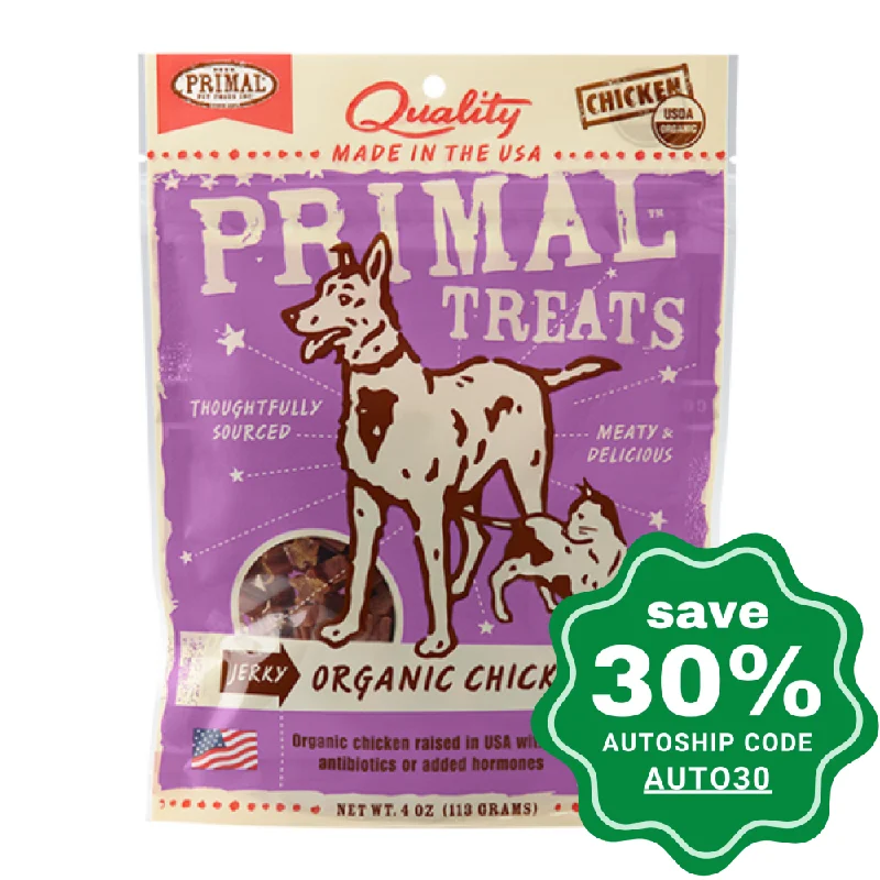 Primal - Treats - Jerky Organic Chicken Nibs - 4OZ