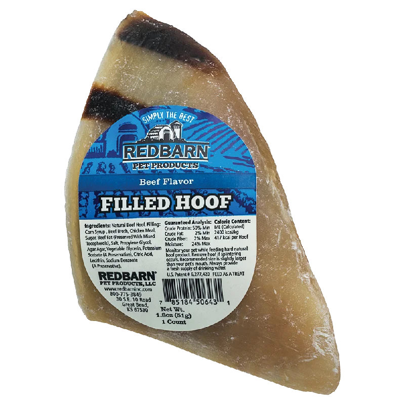 Redbarn Filled Hoof Beef Flavor 1.8oz