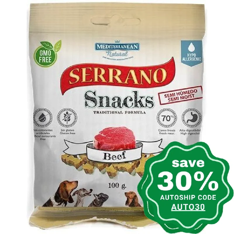 Mediterranean Natural - Serrano - Dog Snacks - Beef - 100G (min. 6 Packs)