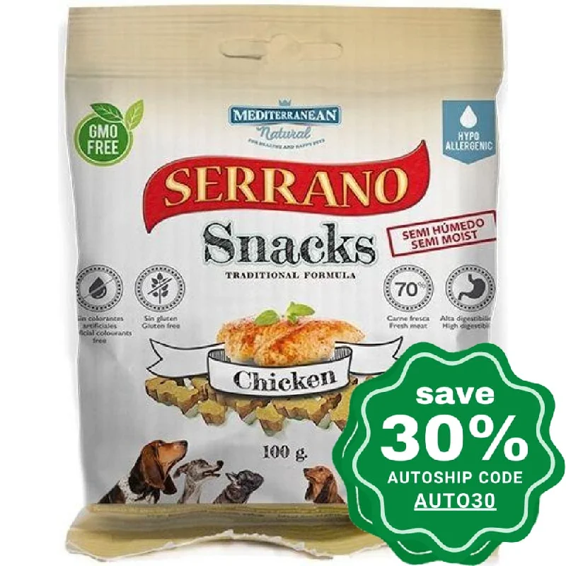 Mediterranean Natural - Serrano - Dog Snacks - Chicken - 100G (min. 6 Packs)