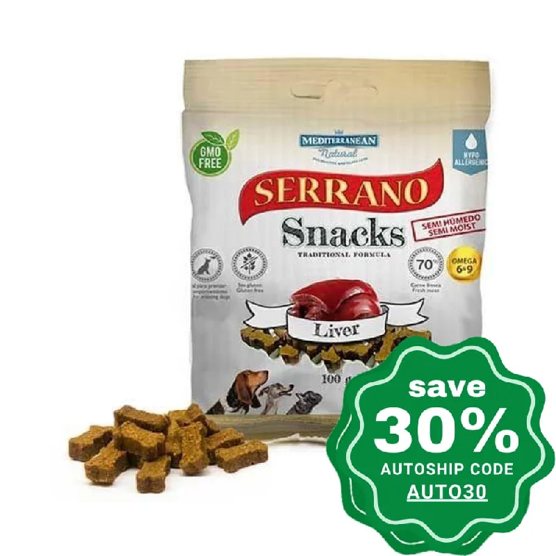 Mediterranean Natural - Serrano - Dog Snacks - Liver - 100G (min. 6 Packs)