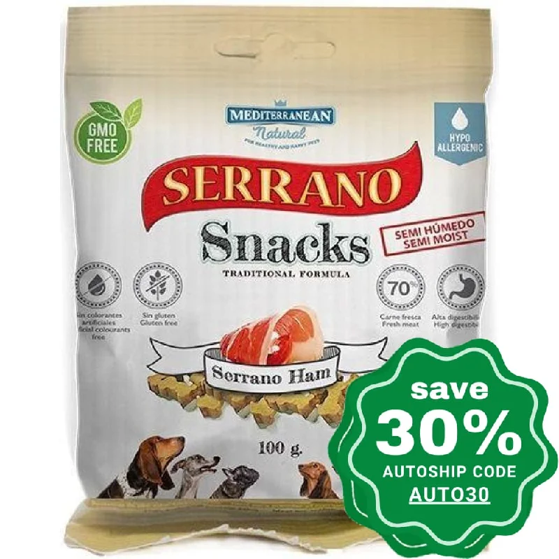 Mediterranean Natural - Serrano - Dog Snacks - Serrano Ham - 100G (min. 6 Packs)