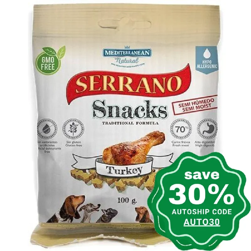 Mediterranean Natural - Serrano - Dog Snacks - Turkey - 100G (min. 6 Packs)