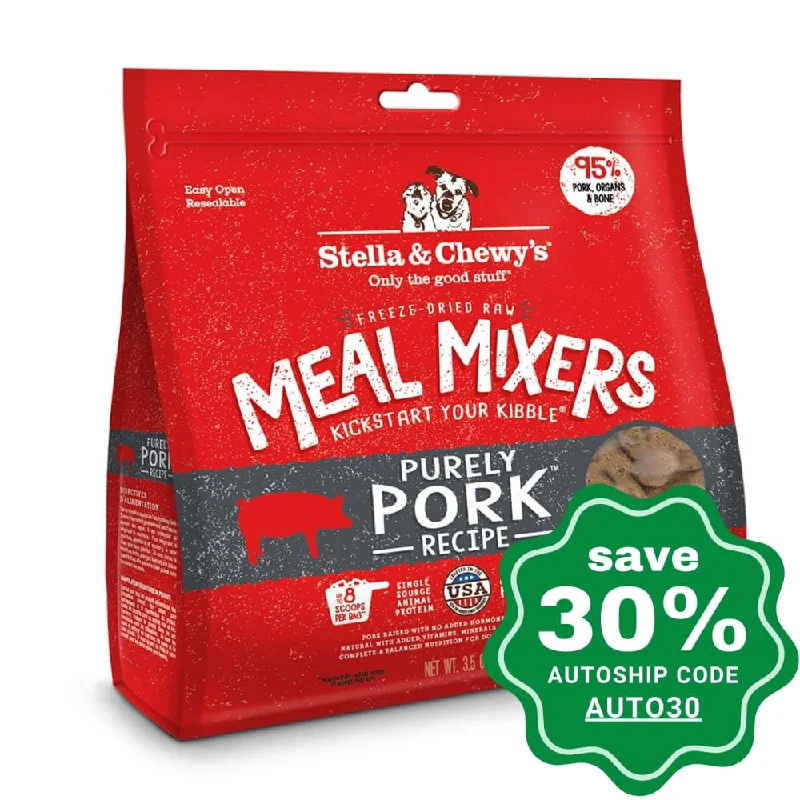 Stella & Chewy's - Freezed Dried Meal Mixers For Dogs - Purely Pork - 18OZ