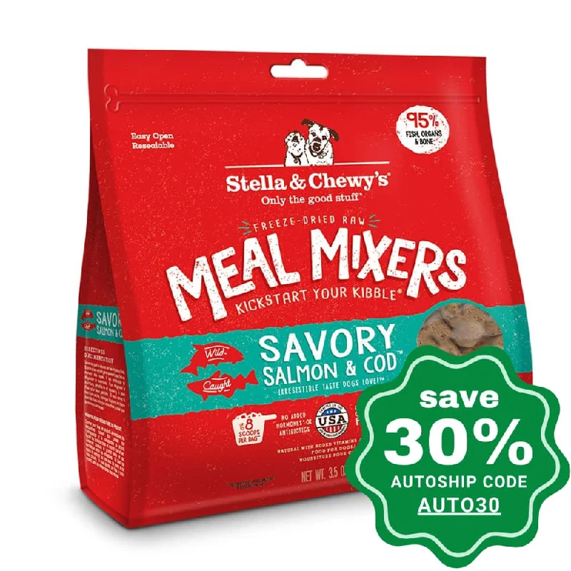 Stella & Chewy's - Freezed Dried Meal Mixers For Dogs - Savory Salmon and Cod - 8OZ